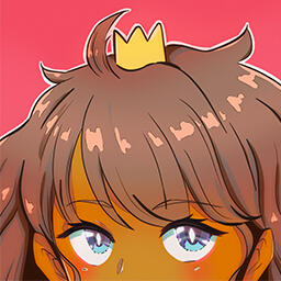 Profile picture of a brown-skinned manga girl with a crown.